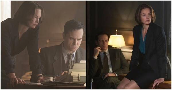 Sosok Mona Juul & Terje Rød-Larsen yang diperankan Ruth Wilson dan Andrew Scott (HBO)