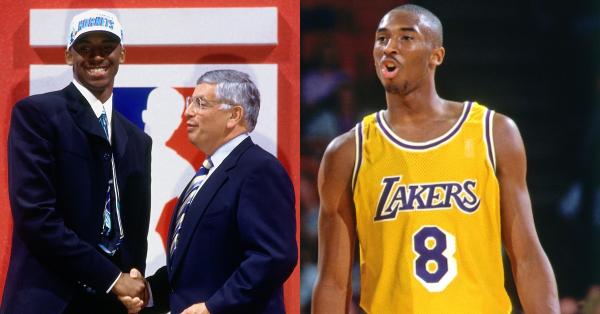 Meski terpilih Charlotte Hornets dalam NBA Draft, Kobe Bryant menjalani debutnya di LA Lakers (Foto: nba.com)