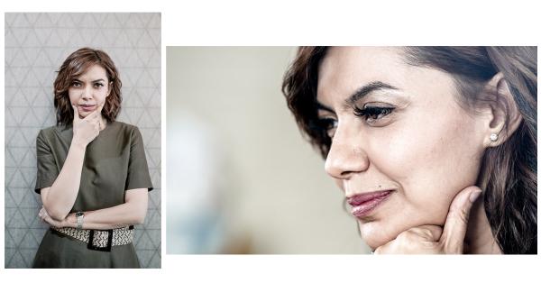 Najwa tampak tersenyum saat mengetahui hasil tes DNA miliknya. (Fernando Randy/Historia).