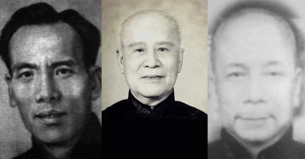 Kiri ke kanan: Chan Wah-shun guru pertama Ip Man, Leung Bik guru ketiga Ip Man, Dr Leung Jan yang merupakan ayah Leung Bik dan guru dari Chan Wah-shun (Foto: dragonwingchun.com)
