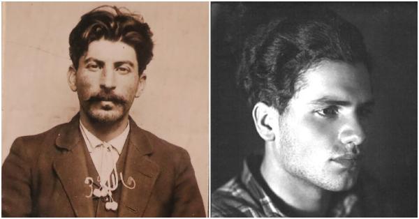 Stalin di pengasingan pada 1911 (kiri) & putranya dari Maria Kuzakova, Konstantin Stepanovich Kuzakov (Wikipedia)