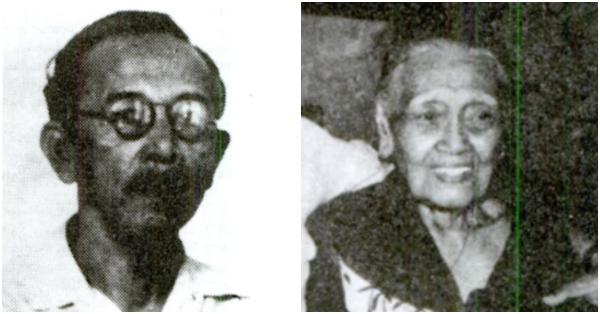 Willem van Eldik (kiri) & Roekijem Soepratijah yang merawat Supratman kecil (Repro: Meluruskan Sejarah dan Riwayat Hidup Wage Rudolf Soepratman)