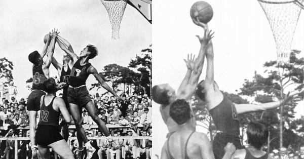 Kolase tim basket Filipina saat melawan Meksiko di Olimpiade Berlin 1936 (Foto: olympic.org)