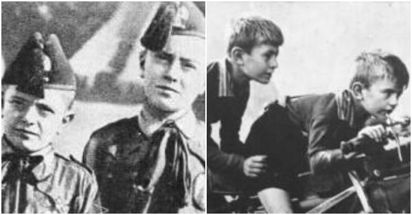 Bruno bersama kakaknya, Vittorio di masa kecil (Bundesarchiv)