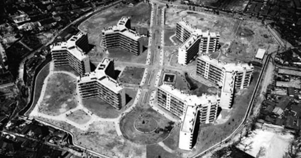 Kompleks Apartemen Mapo pada 1963 (Foto: Repro "The Birth of the Apartment A Translated Modernity in South Korea")