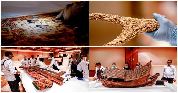 Empat dari ribuan koleksi Museum Delft yang direpatriasi dari Belanda (Fernando Randy/Historia)