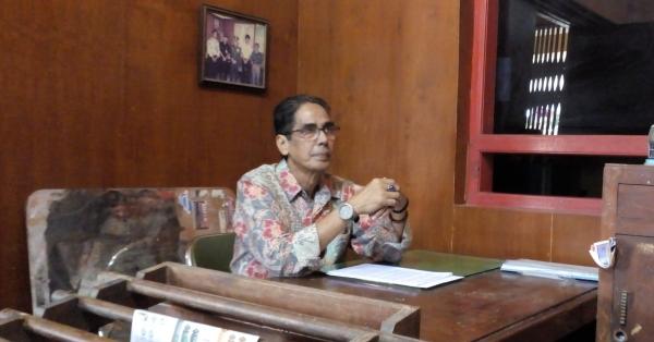 Ketua YOSS Andi Karim Beso berupaya pertahankan hak pengelolaan Stadion Andi Mattalatta yang disebutkan akan direbut Pemprov Sulses (Foto: Randy Wirayudha/HISTORIA)