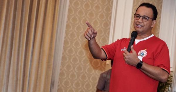 Gubernur DKI Anies Baswedan saat menggelar halal bihalal dengan Persija (Foto: Twitter @Persija_Jkt)