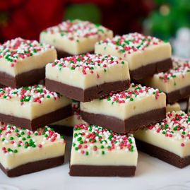 Two Layer Chocolate Fudge