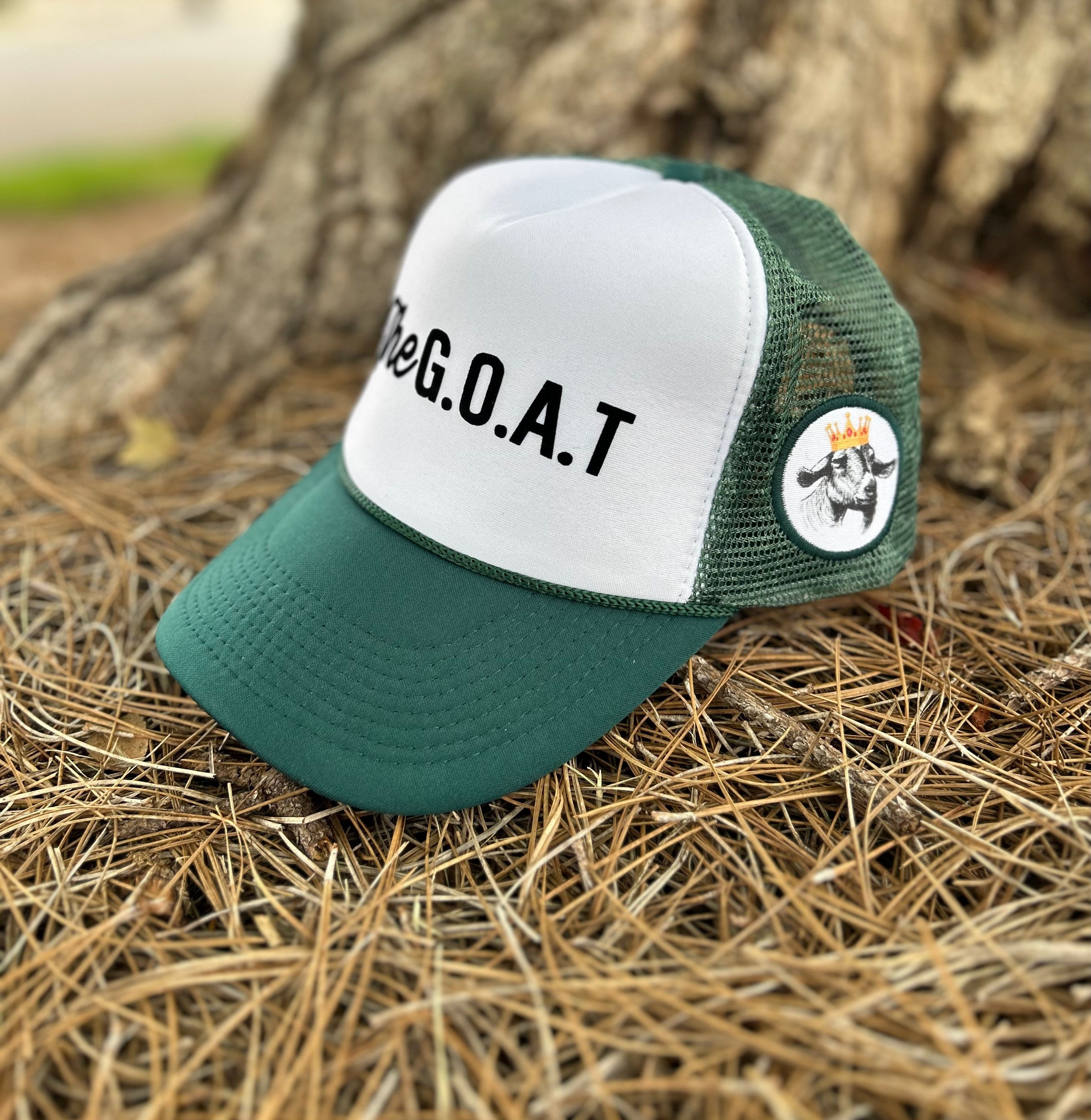 The G.O.A.T Green/White Signature Hat