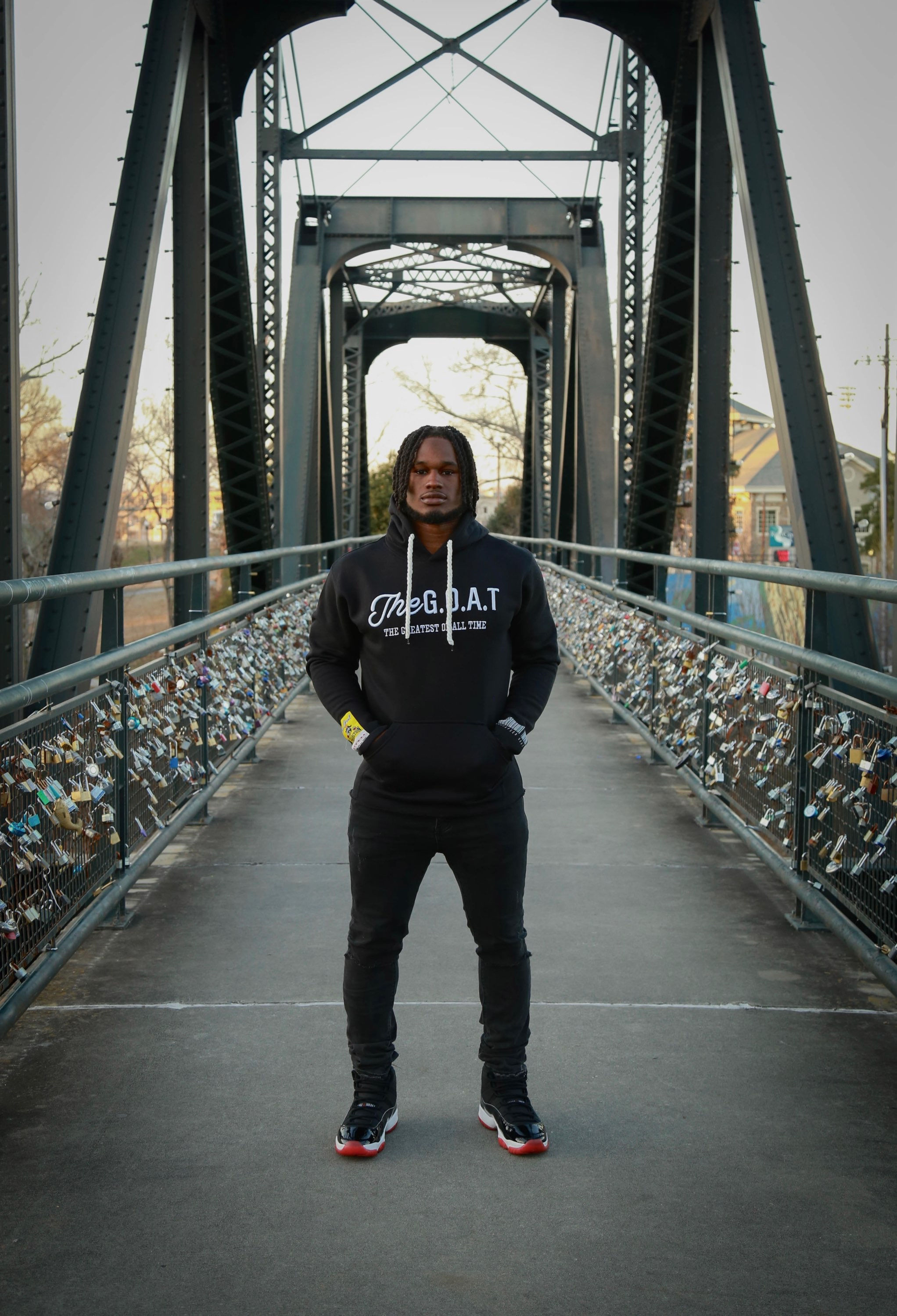 The G.O.A.T Black/white classic 3D embroidered signature