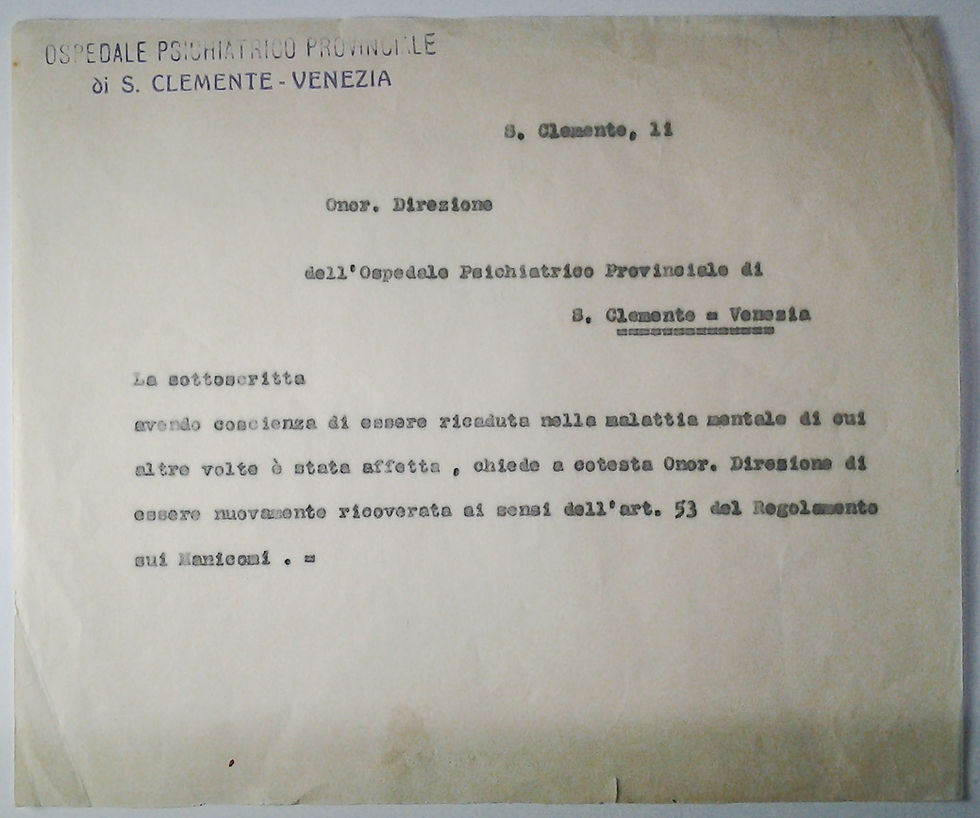 Original document found and read during the performance