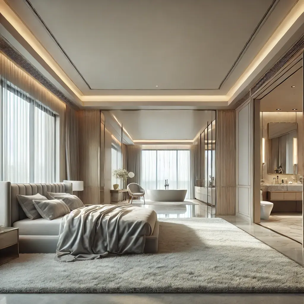 A luxurious bedroom