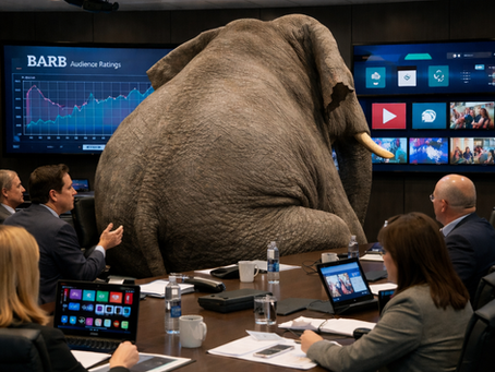 A Management Consultant in Television Network Boardroom