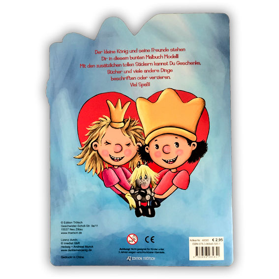 Miniaturbild: Ausmalbuch mit vielen Stickern vom kleinen König