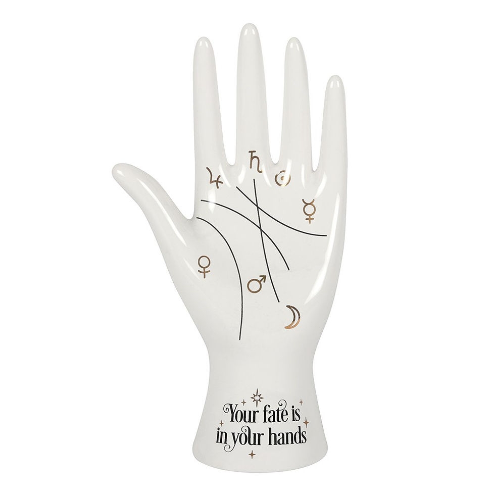 Thumbnail: Ceramic Palmistry Hand Ornament (2 color options)