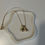 Thumbnail: Bubble Letter Necklace - Gold
