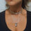 Thumbnail: Bubble Letter Necklace - Silver