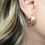Thumbnail: Small Matte C Earring
