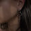 Thumbnail: Melted Circle Silver Earrings