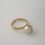 Thumbnail: Half Pear Gold Ring