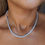Thumbnail: Tennis Necklace White Cubic Zirconia 925 Sterling Silver