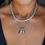 Thumbnail: Bubble Letter Necklace - Silver
