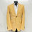 Thumbnail: Italian Pure Linen Blazer in Amalfi Yellow with White Contrast Trim