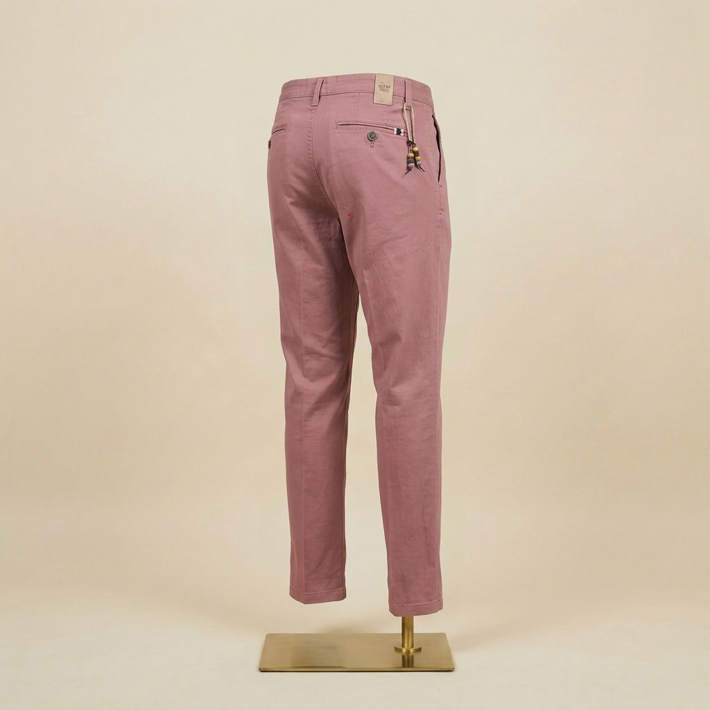 Rose Cotton Chinos - Made in Italy