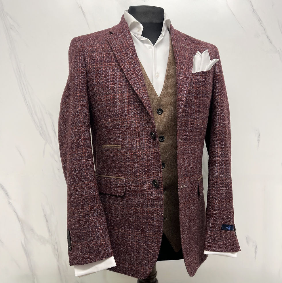 A Burgundy Italian Blazer made in italy