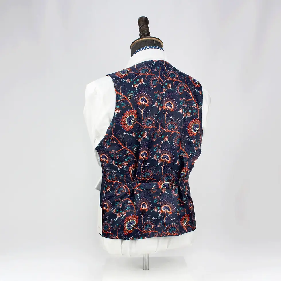 Thumbnail: Dapper Dot Navy Waistcoat