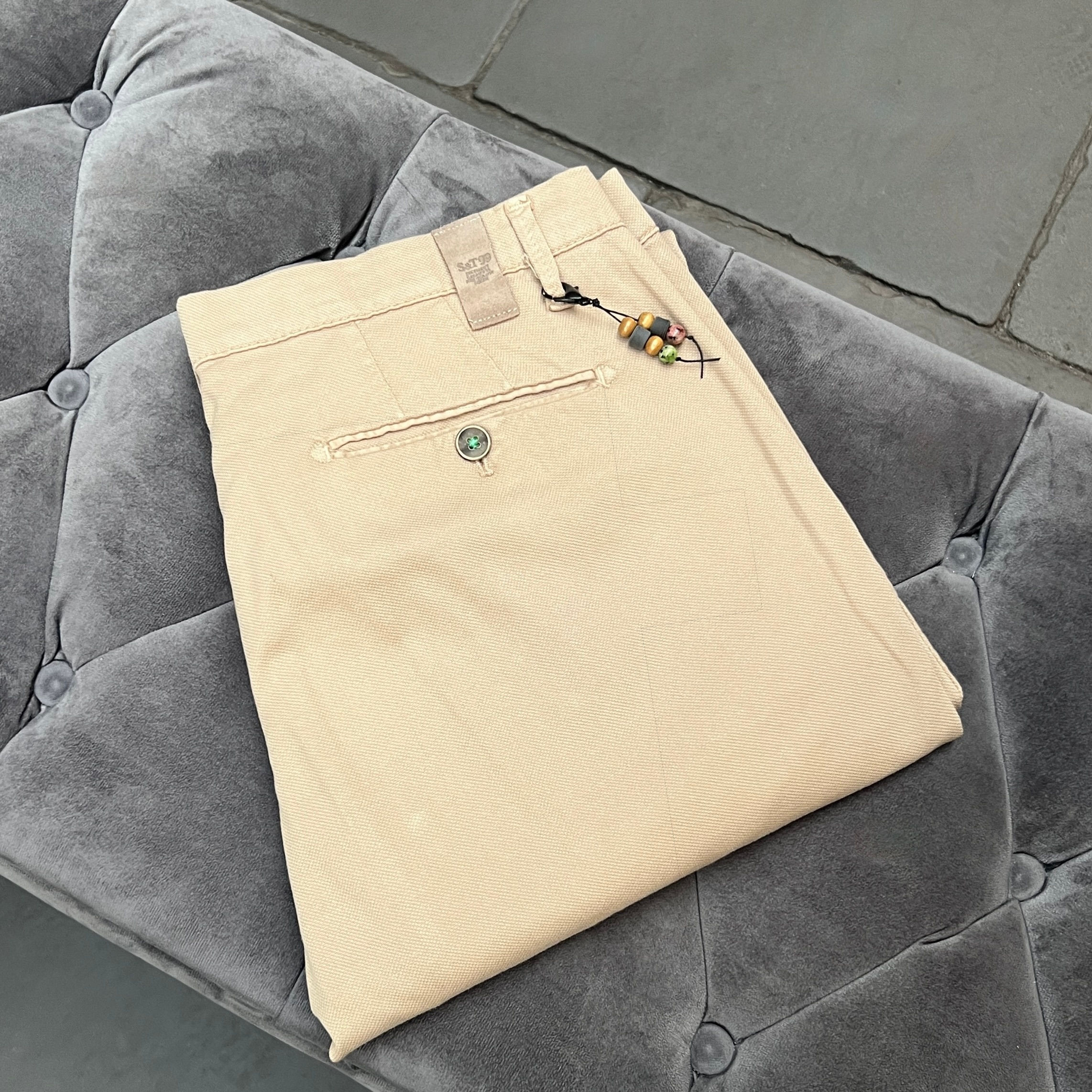 S&T99 - Birdseye Sand Chinos