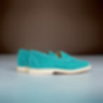 Turquoise Suede Summer Loafers