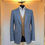 Thumbnail: Italian Blue Check Wool Blazer
