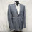 Thumbnail: Italian Pure Linen Blazer in Sky Mélange with Contrast Trim