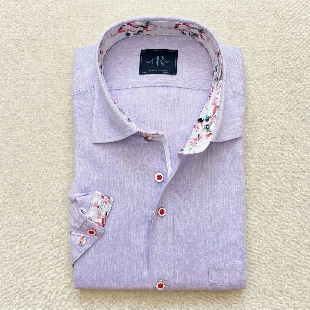 Lila Petal - Short Sleeve Shirt