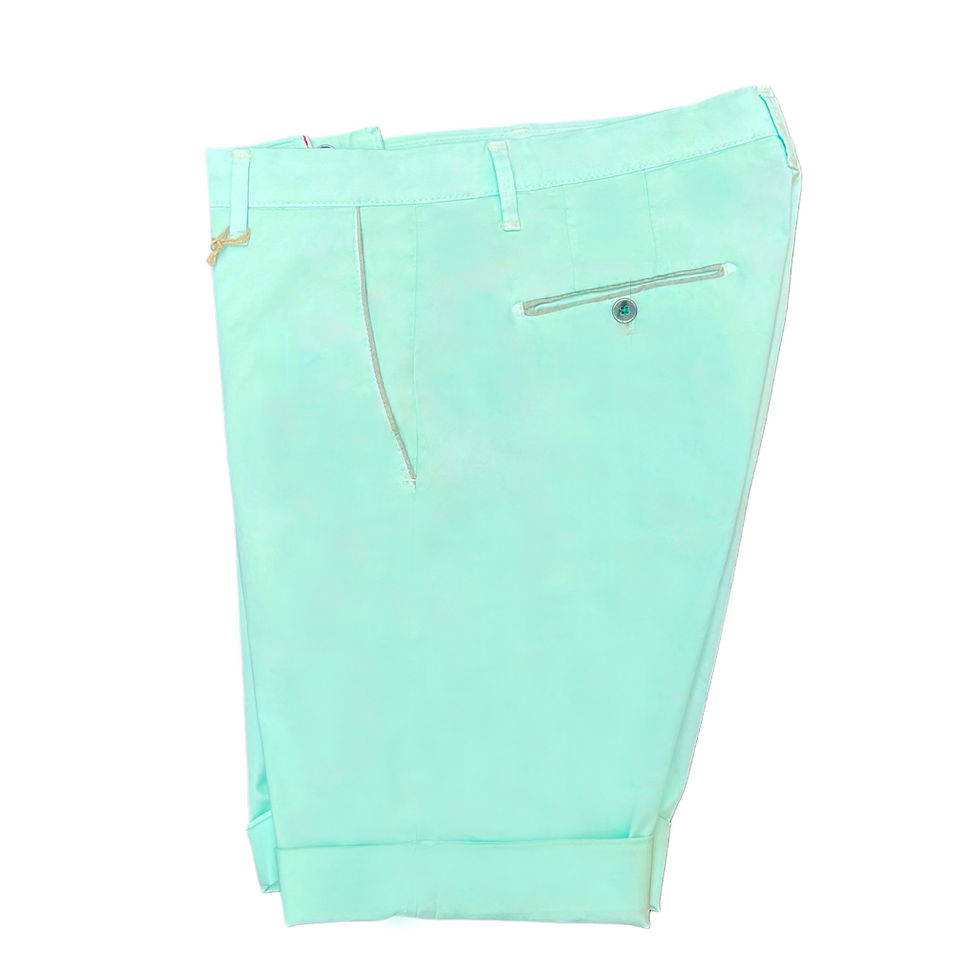 Thumbnail: Italian Cotton Stretch Shorts – Mint Breeze