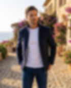 Wool & Cashmere Stand Collar Jacket