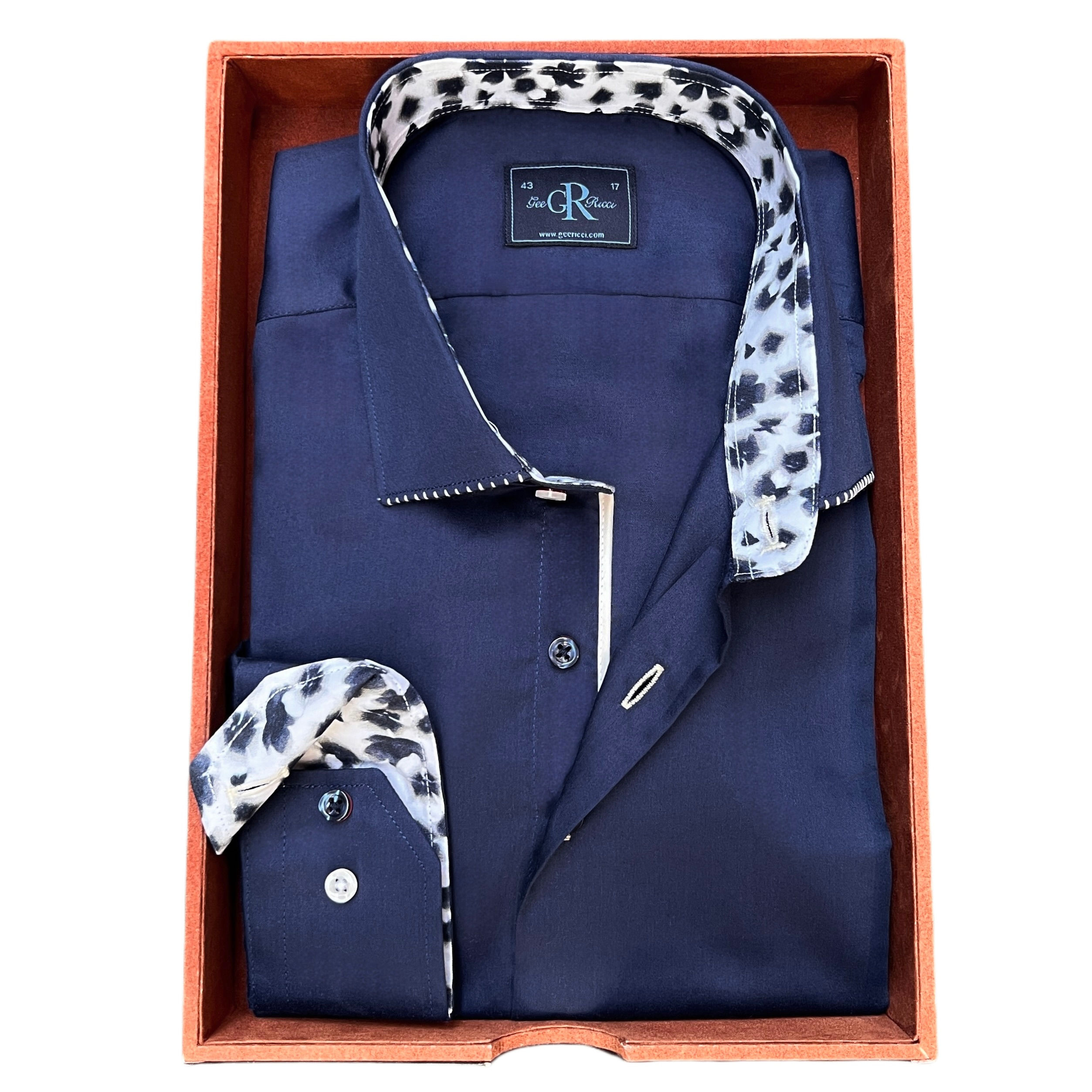 GEE RICCI - Navy Winter Bloom