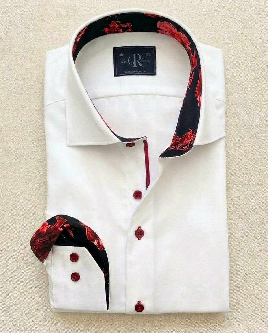 White Crimson Shirt