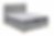 Lit avec matelas haut de gamme de marque Simmons