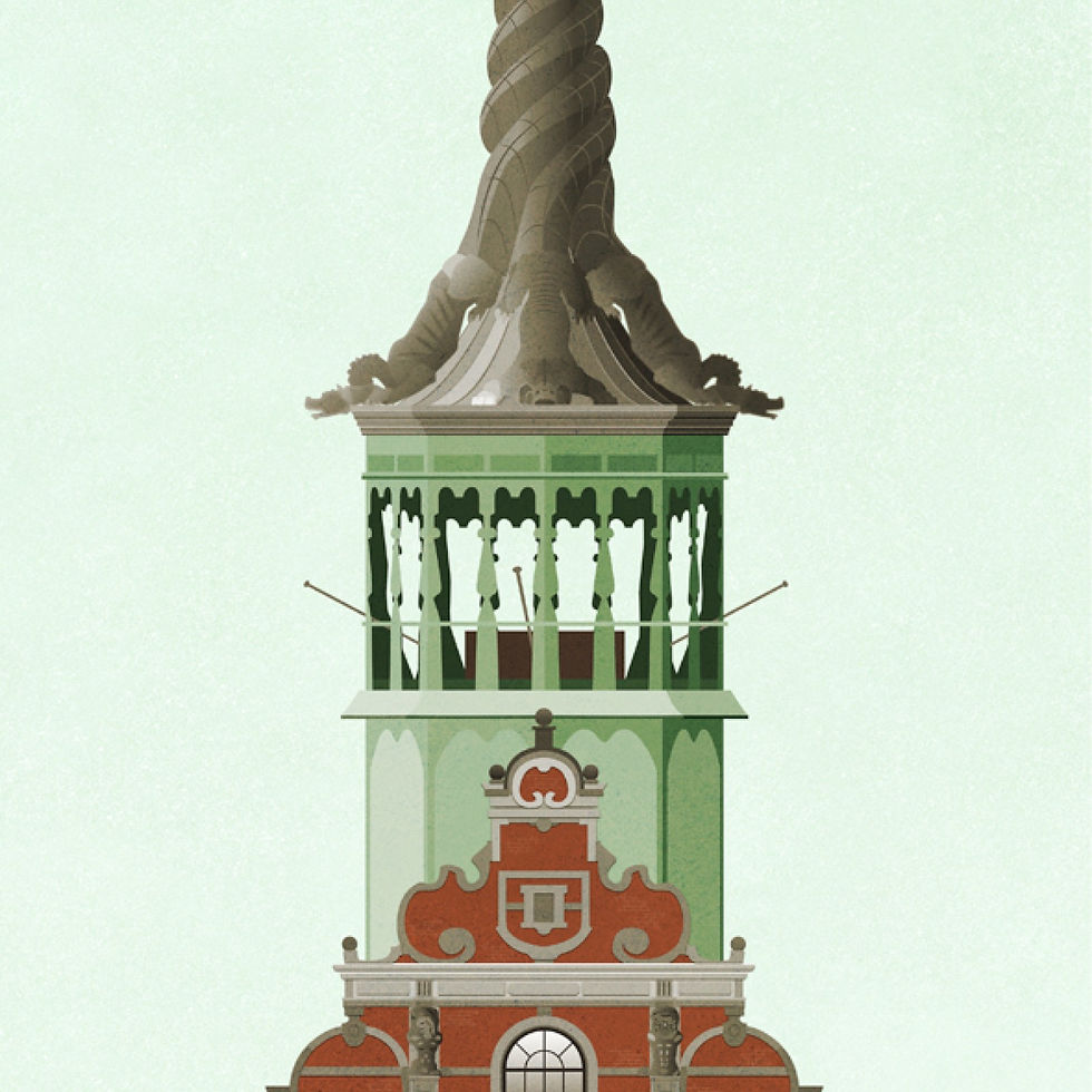 Thumbnail: Børsen  tower detail