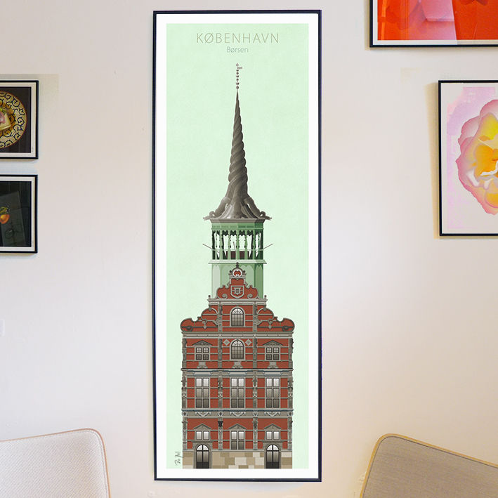 Thumbnail: Børsen  tower on the wall