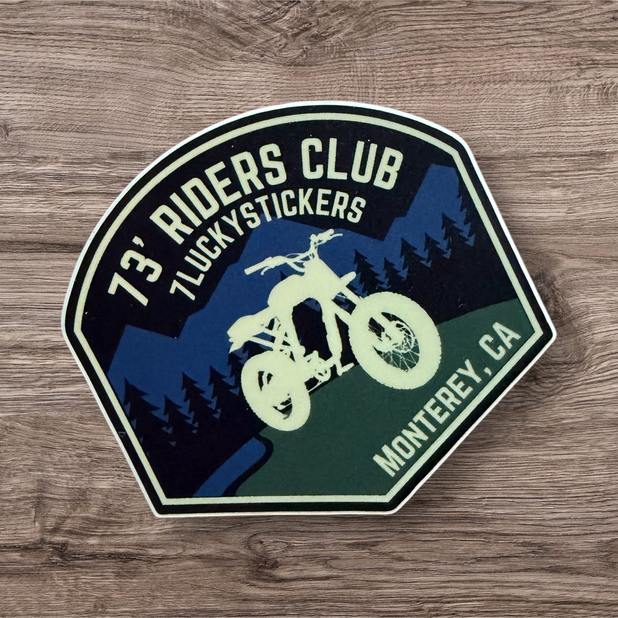 Moto Bike Medium Vinyl Sticker