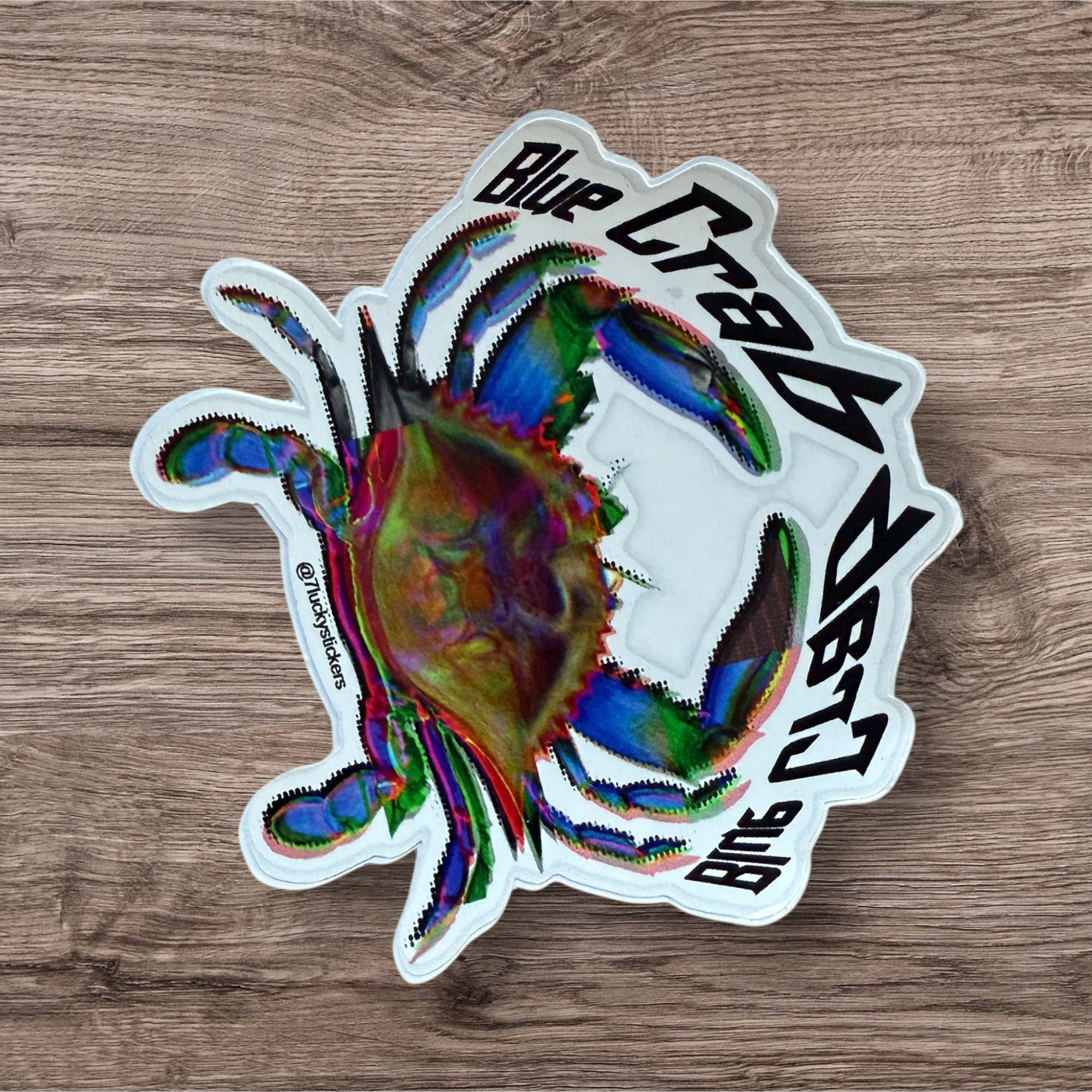 Blue Crab Medium Vinyl Sticker