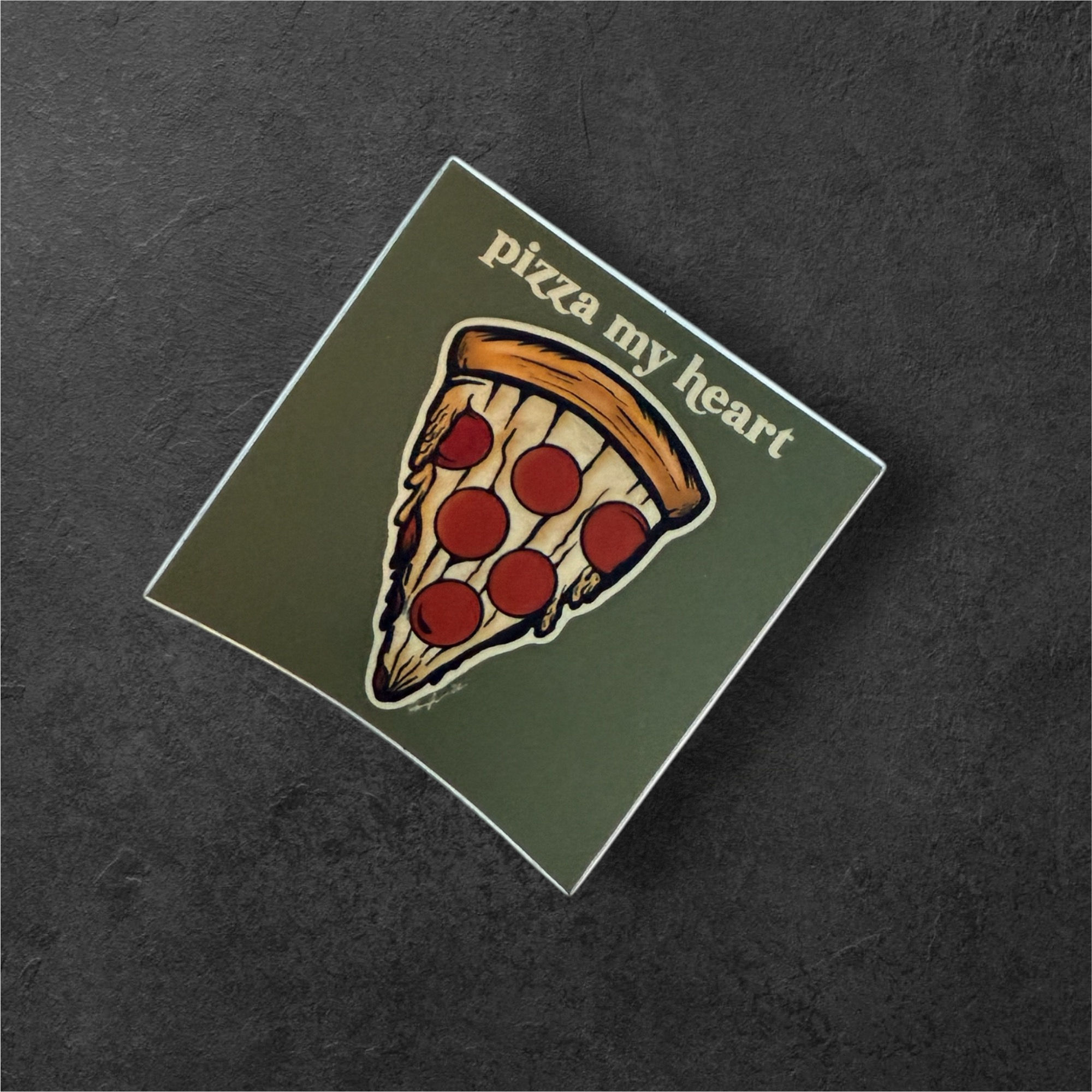 Pizza My Heart Vinyl Sticker - Small 2x2