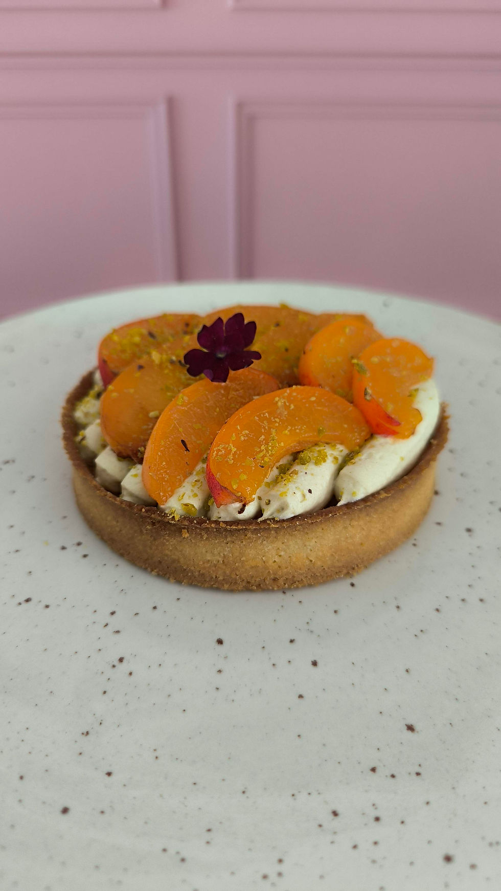 Tarte abricot pistache