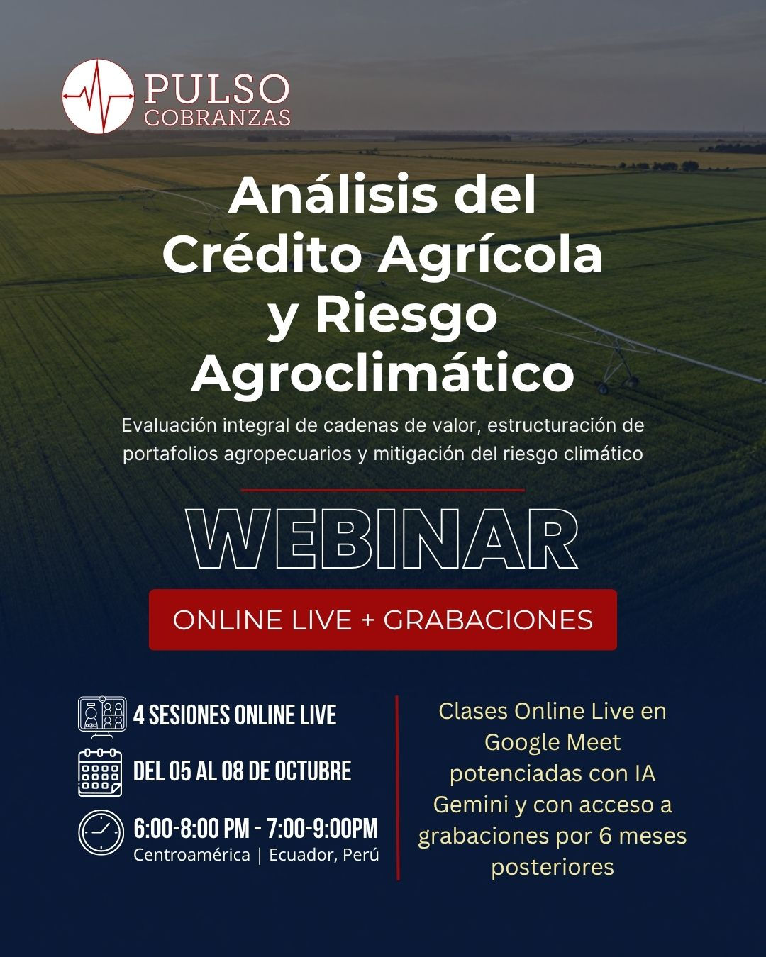 Análisis del Crédito Agrícola y Riesgo Agroclimático