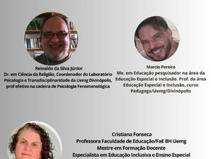 No dia 10 de dezembro de 2025, às 20:00h, será realizada a Roda de Conversa, com o tema: “Educação Inclusiva, Educação Especial e Espiritualidade”.