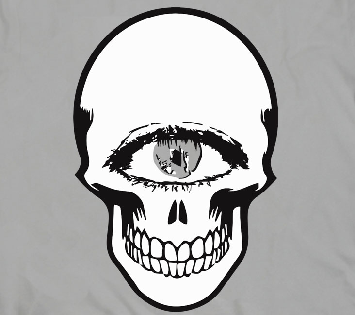 skull with eyeballs skull with eyeballs